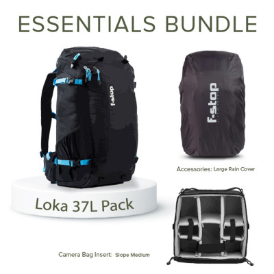 f-stop Loka UL Backpack bundle (Black/Blue, 37L) U150-01a
