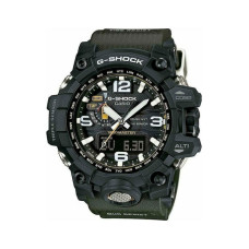 Casio G-Shock Master of G-Land Mudmaster Ρολόι Χρονογράφος Solar με Πράσινο Καουτσούκ Λουράκι GWG-1000-1A3ER
