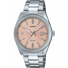 Casio MTP‑1302PE‑4AVEF Ανδρικό Αναλογικό Ρολόι με Ασημί Μεταλλικό Μπρασελέ