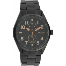 OOZOO Timepieces Black Stainless Steel Metalic Bracelet 
