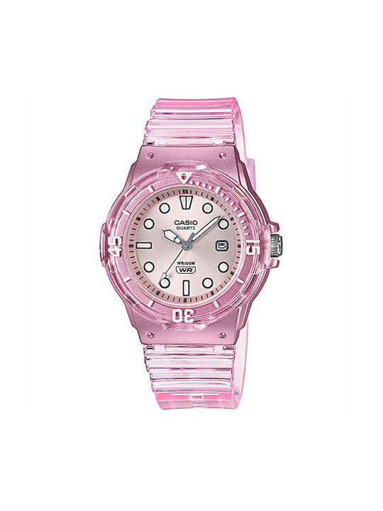Casio Ladies Collection Ρολόι με Ροζ Καουτσούκ Λουράκι LRW-200HS-4EVEF