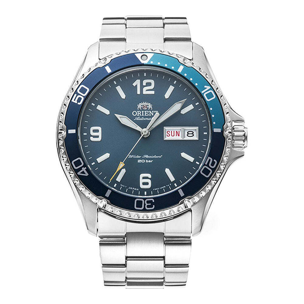 ORIENT RA-AA0818L19B Ανδρικό Ρολόι Αυτόματο Ασημί Μεταλλικό Μπρασελέ 42 mm