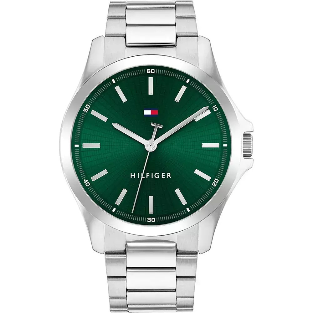 Tommy Hilfiger 1710672 Bruce Ανδρικό Ρολόι Μπαταρίας Ασημί Μπρασελέ 43mm