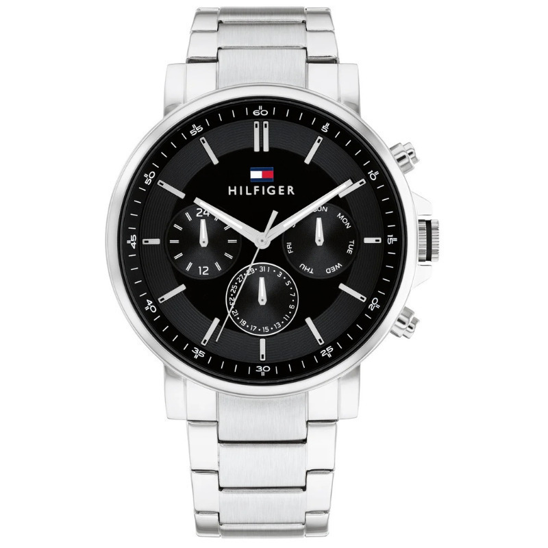 Tommy Hilfiger Ανδρικό Ρολόι Quartz με Ασημί Ανοξείδωτο Μπρασελέ 1710667
