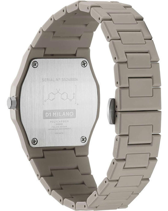 D1 Milano Ecru Polycarbon 37 mm – Unisex Octagonal Design PCBU06