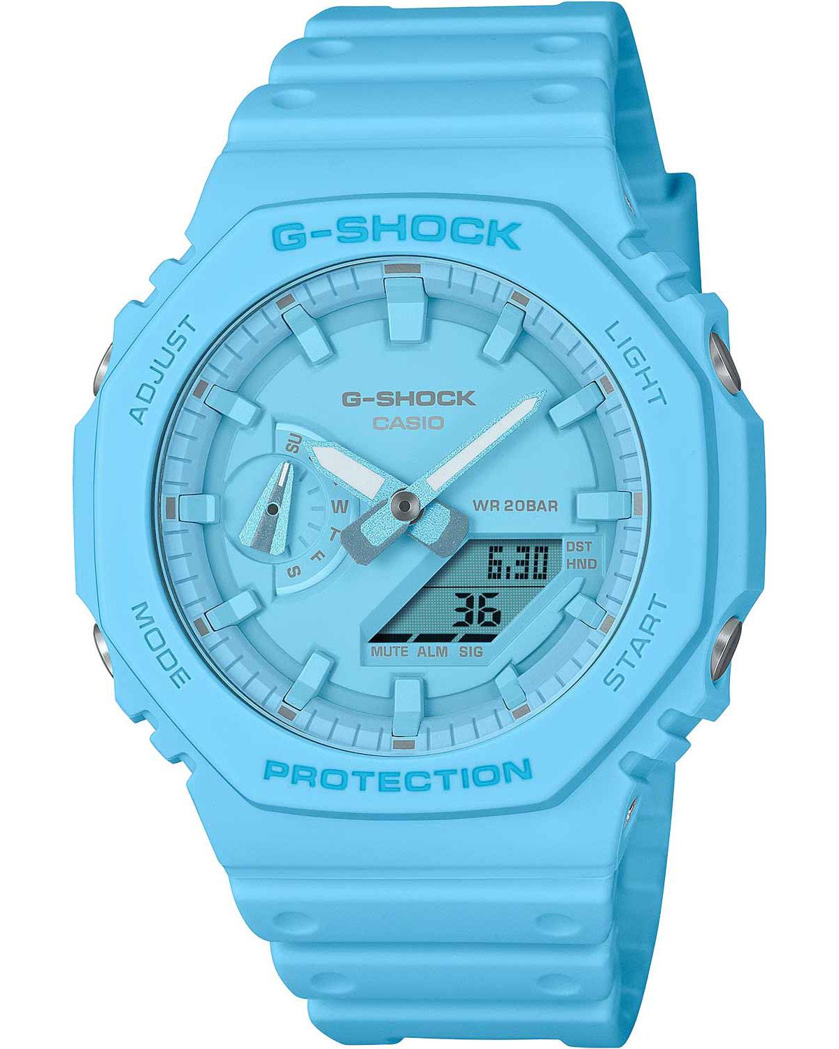 Casio G-Shock Mens White Rubber Strap GA-2100-2A2ER