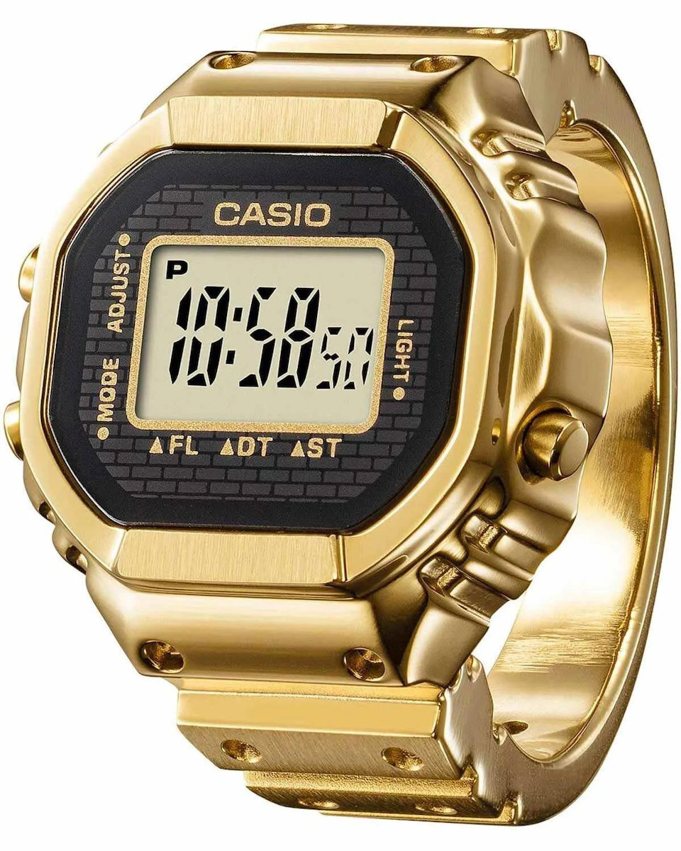 Casio CRW-001G-9ER Ψηφιακό Ρολόι Δαχτυλίδι Ανοξείδωτο Ατσάλι Χρυσό