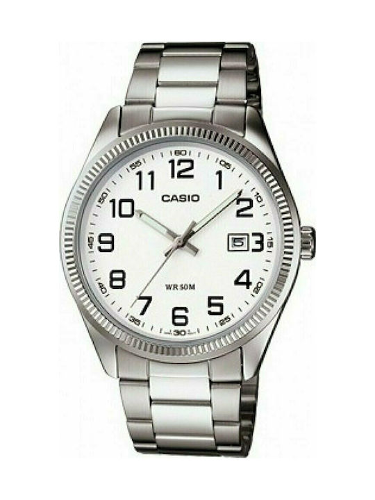 CASIO με Ασημί Μεταλλικό Μπρασελέ MTP-1302D-7BVDF